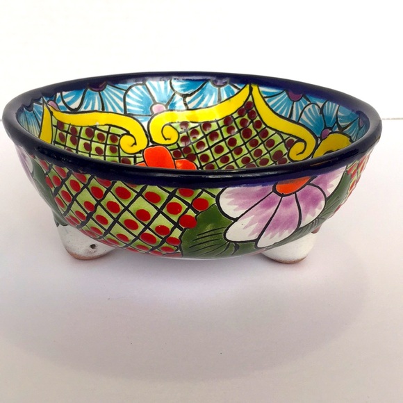 Mexican Talavera Ulises Beautiful Colorful Bowl - Picture 2 of 8